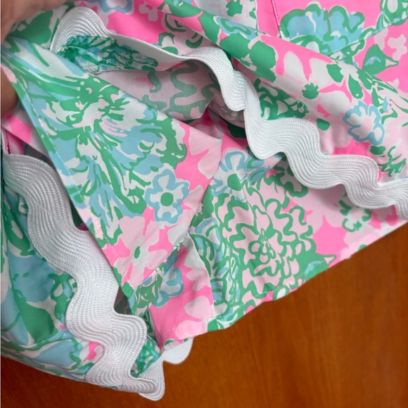 NWT Lilly Pulitzer Romey shift romper dress Pink Green Plumes in Bloom 10 - Picture 6 of 6